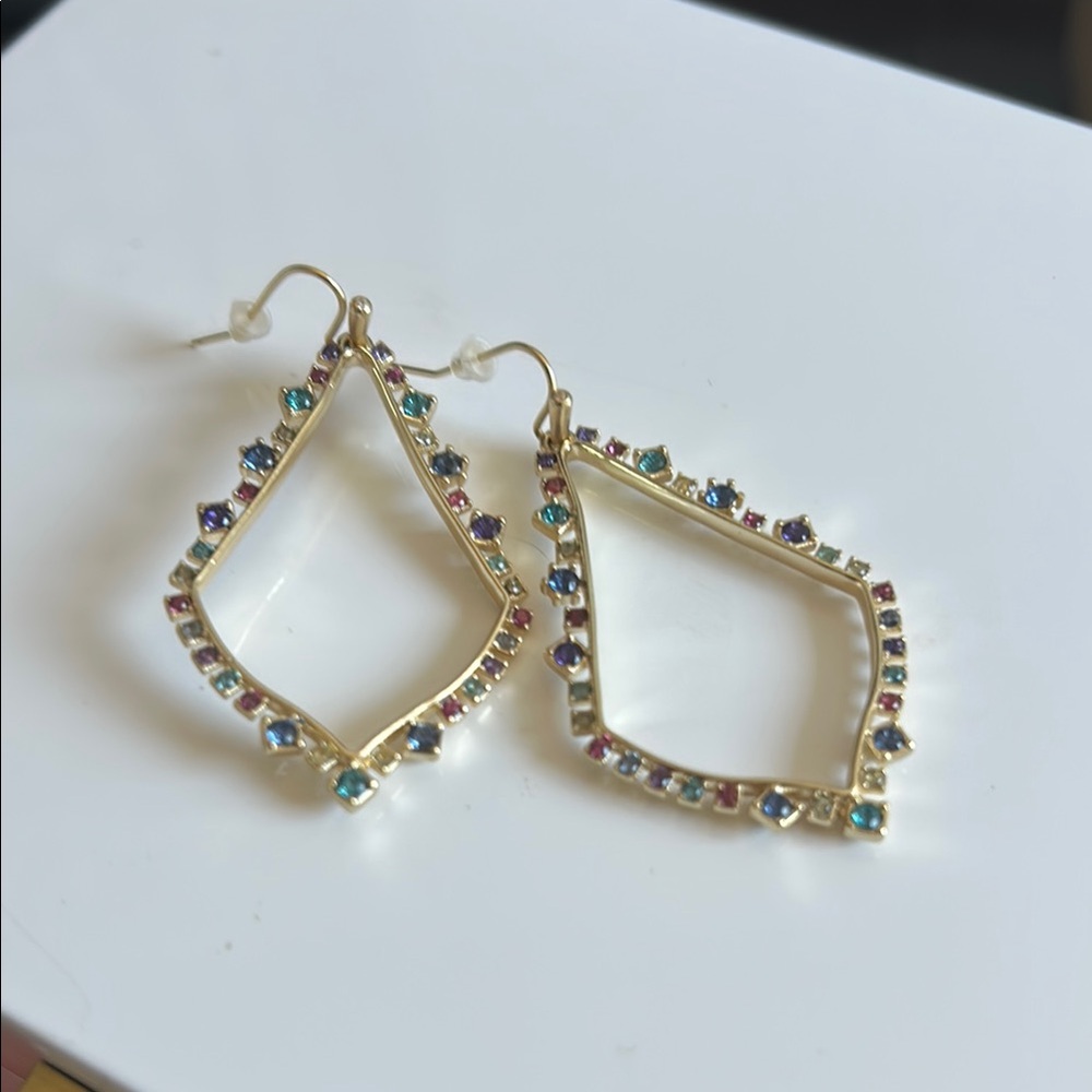 Kendra Scott Sophee Crystal Framed Holiday Box Earrings